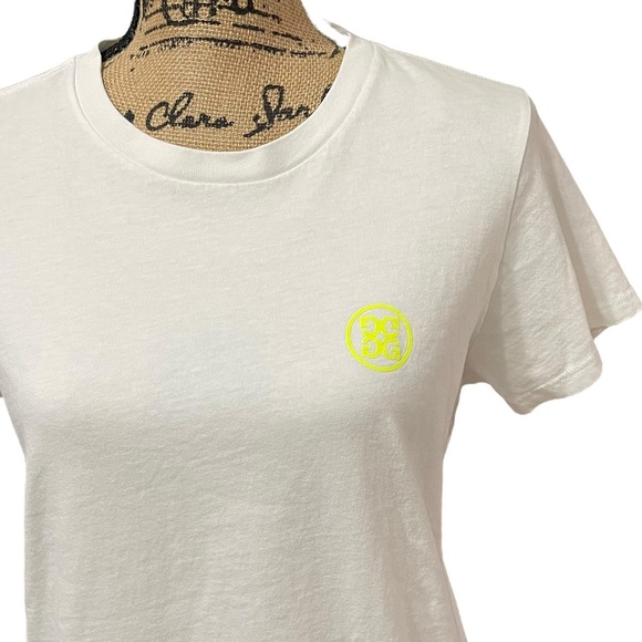 G/Fore Golfers Wanted T-Shirt Top Size Medium White Cotton Tee Women's Golf - Picture 4 of 7